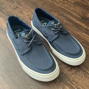 Mens Sperry blue sneaker boat shoes, size 7.5